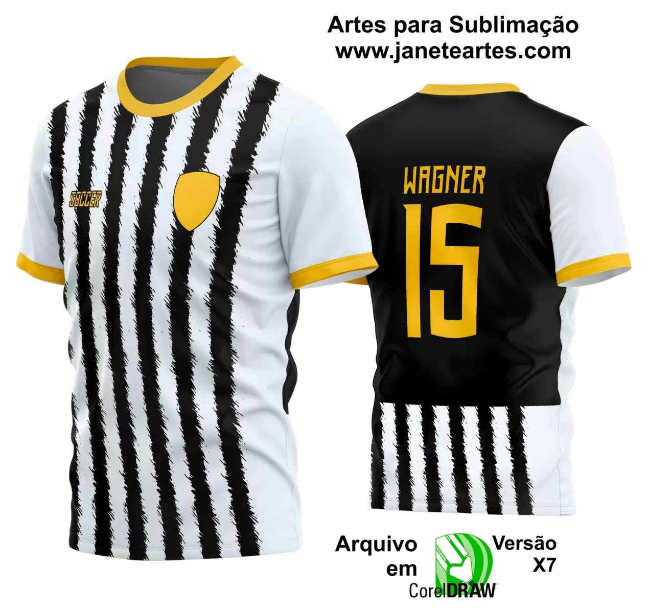 Template - Camisa Soccer - Time Amador - Jogos Escolares - 2024 - 2025