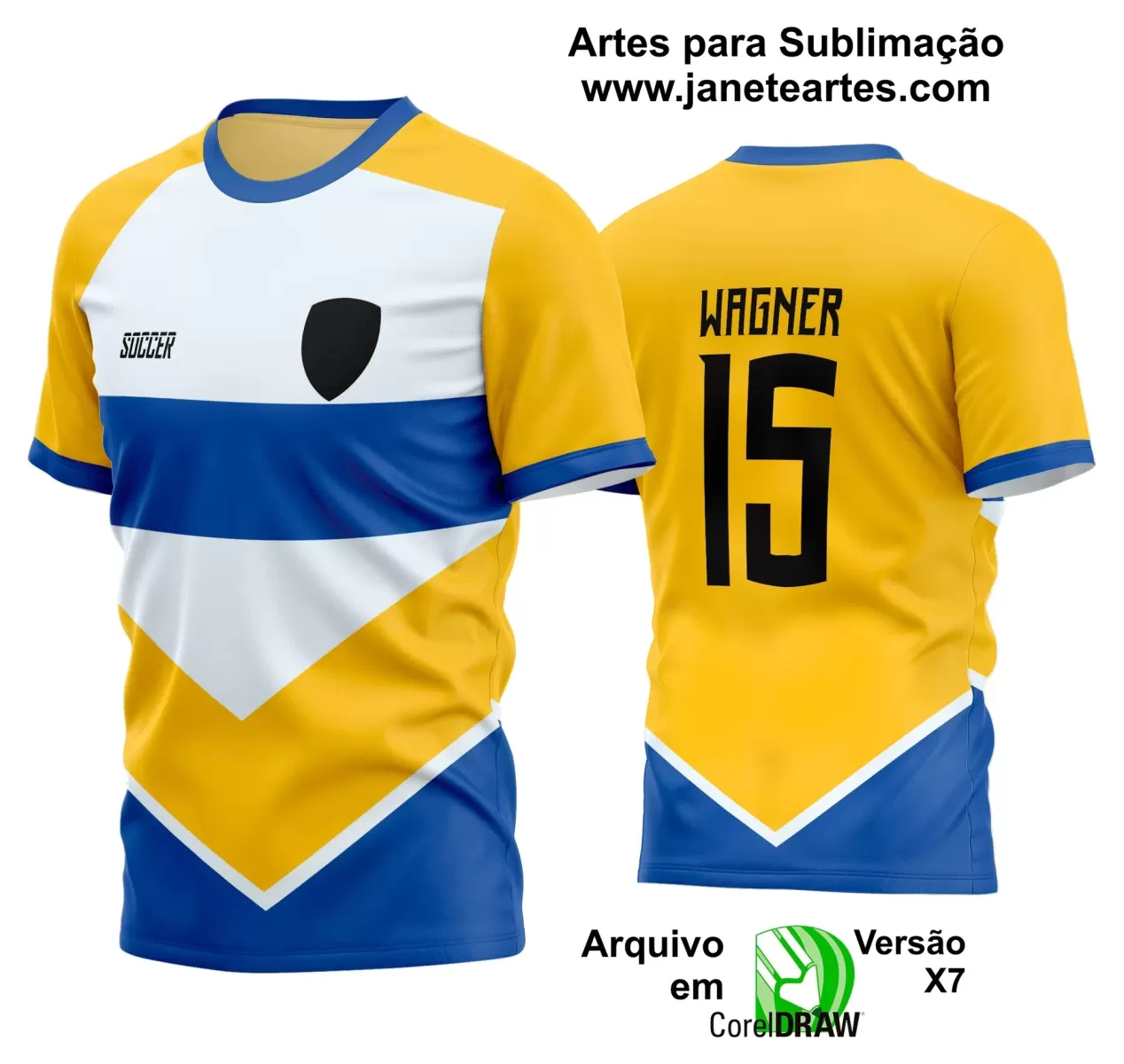 Template - Camisa Soccer - Time Amador - Jogos Escolares - 2024 - 2025