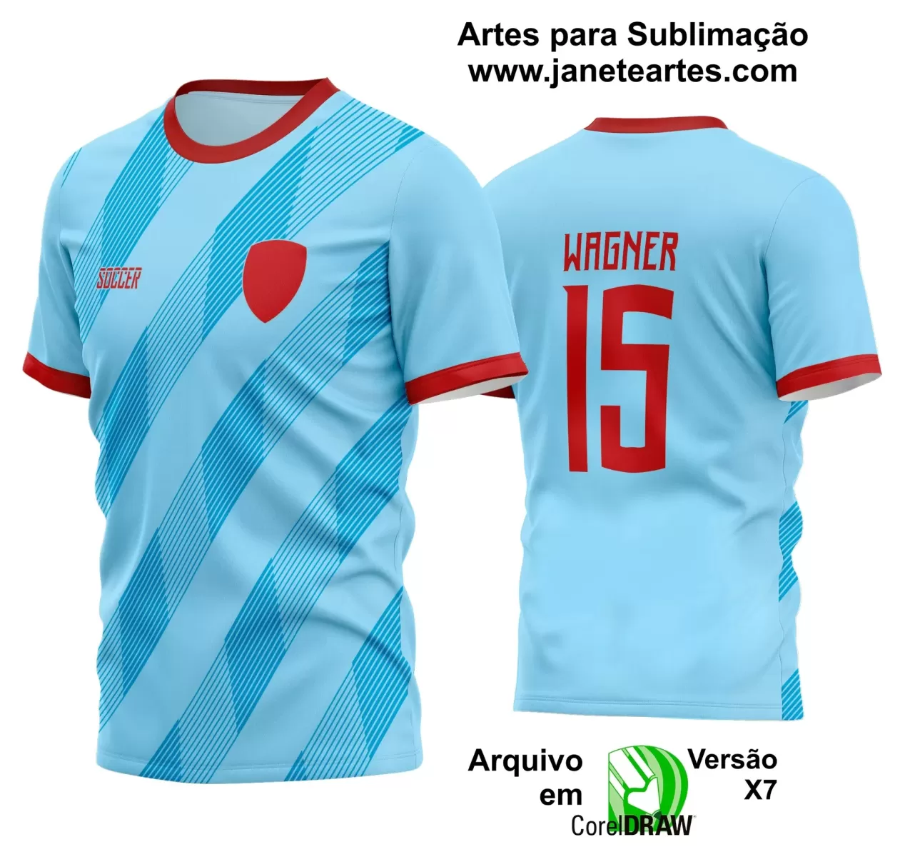 Template - Camisa Soccer - Time Amador - Jogos Escolares - 2024 - 2025