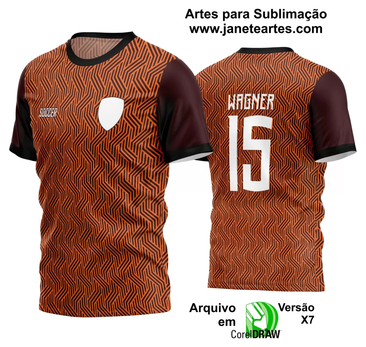 Template - Camisa Soccer - Time Amador - Jogos Escolares - 2024 - 2025