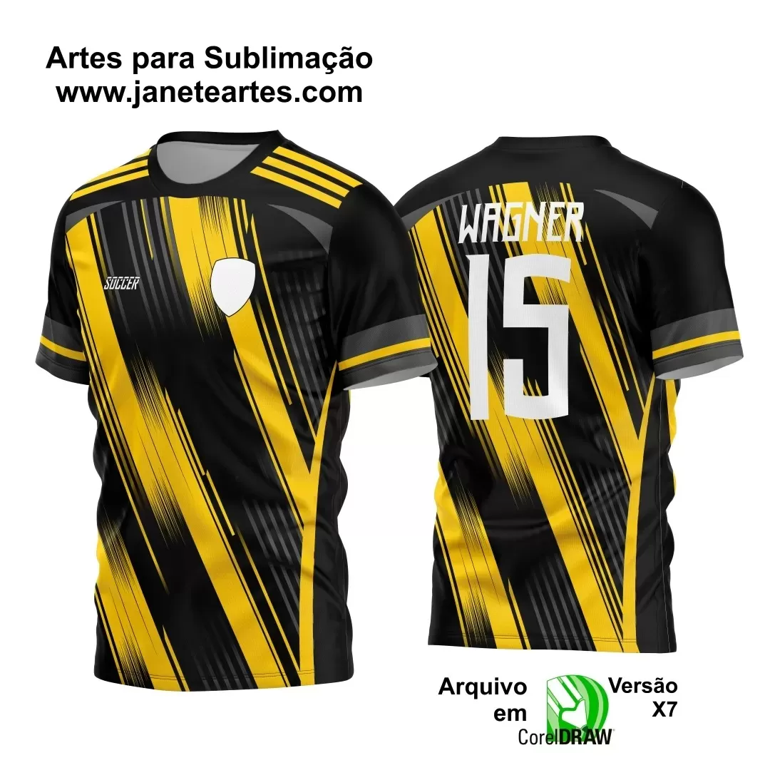 Template - Camisa Soccer - Time Amador - Jogos Escolares - 2024 - 2025