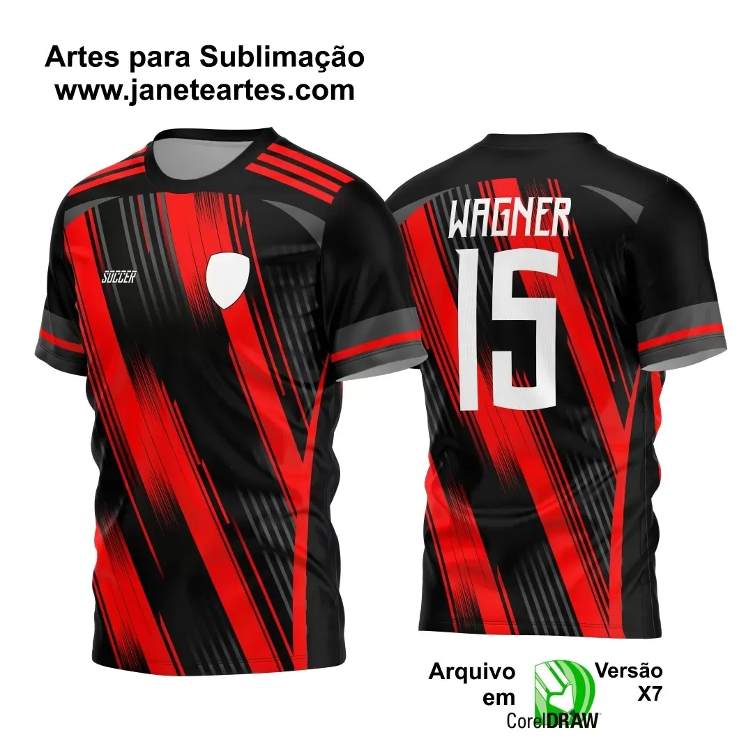 Template - Camisa Soccer - Time Amador - Jogos Escolares - 2024 - 2025