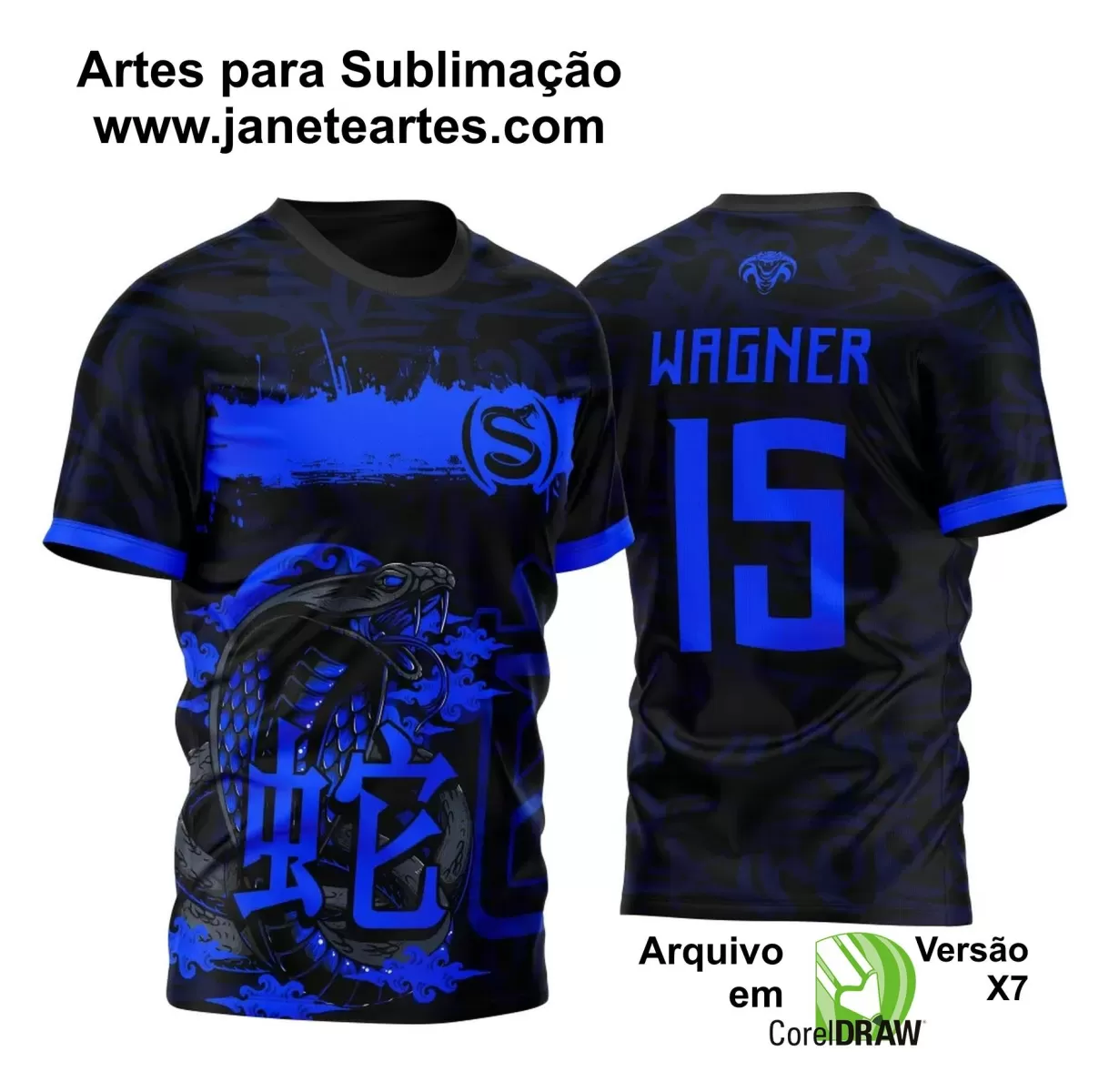 Template - Camisa de Interclasse - Jogos Internos - Cobra - 2024 - 2025 