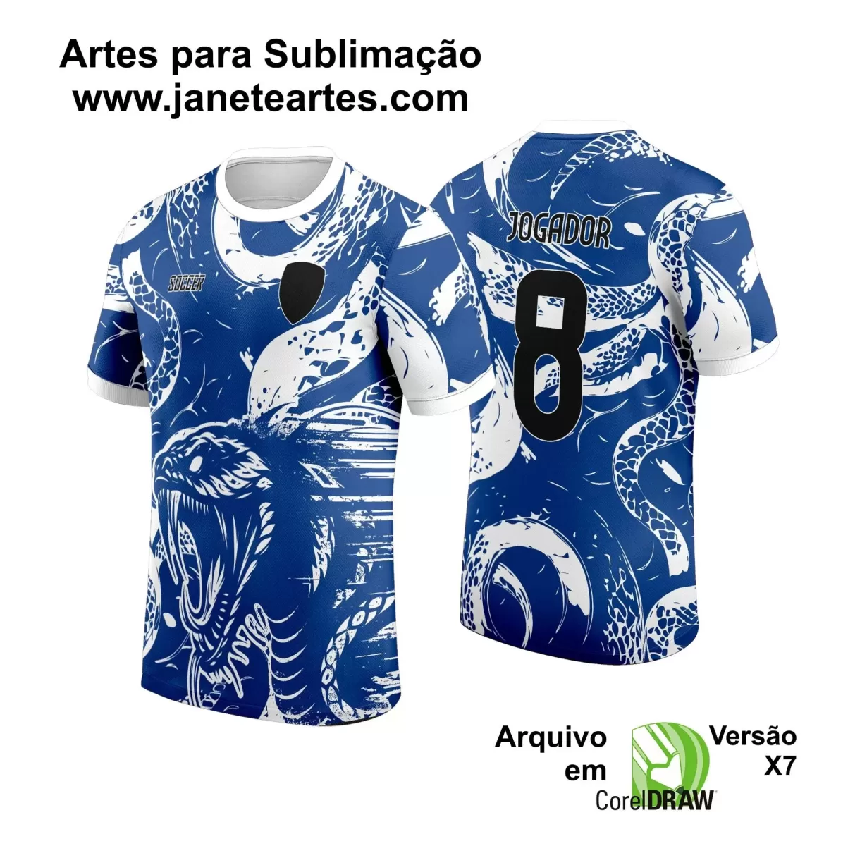 Template - Camisa de Interclasse - Jogos Internos - Cobra - 2024 - 2025 