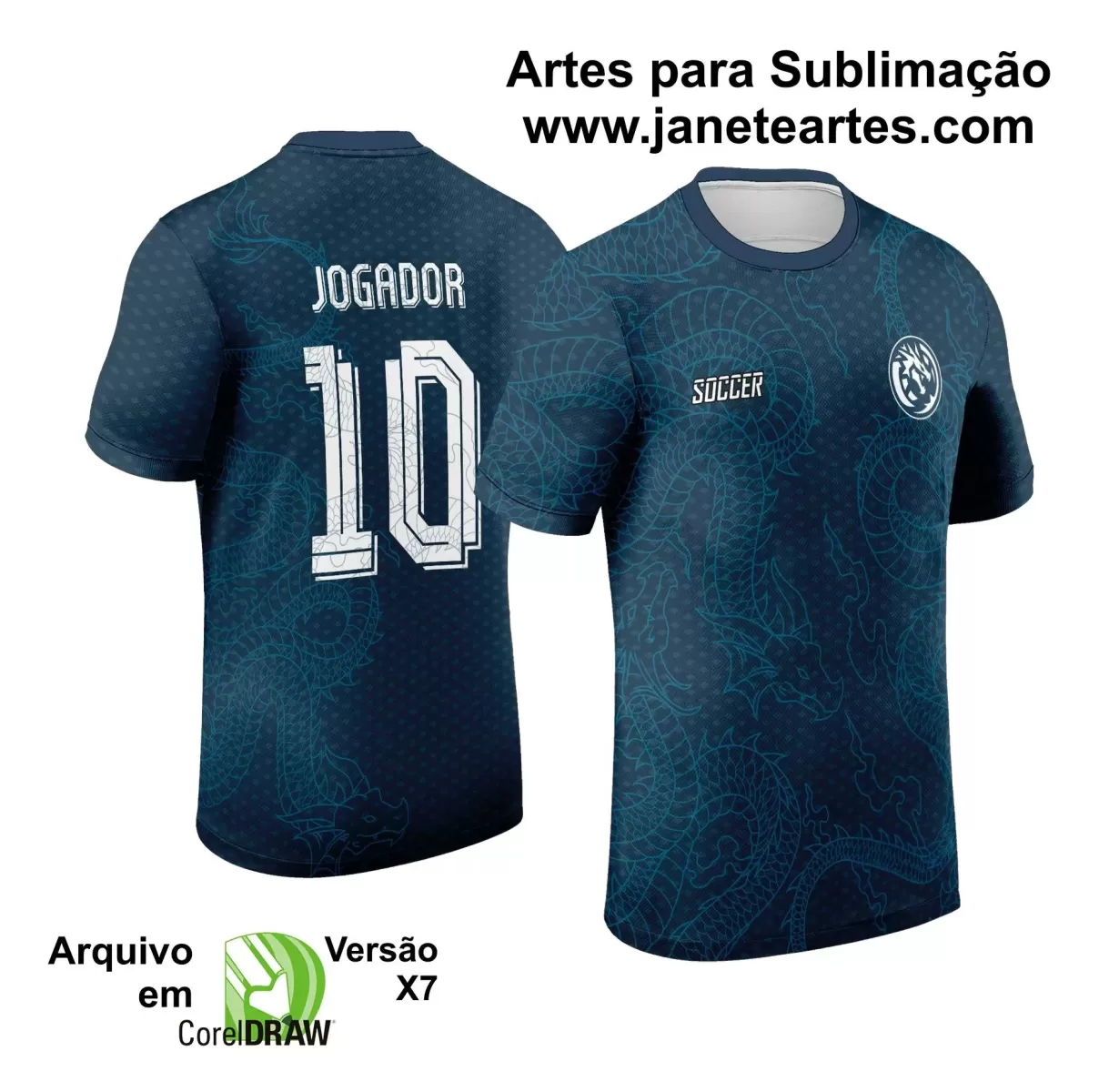 Template - Camisa de Interclasse - Jogos Internos - Dragão - 2024 - 2025