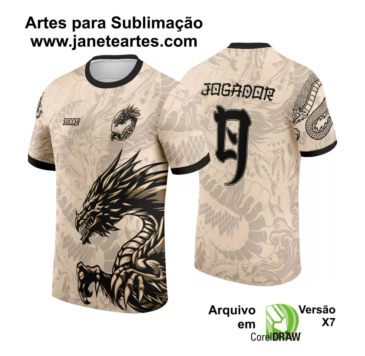 Template - Camisa de Interclasse - Jogos Internos - Dragão - 2024 - 2025