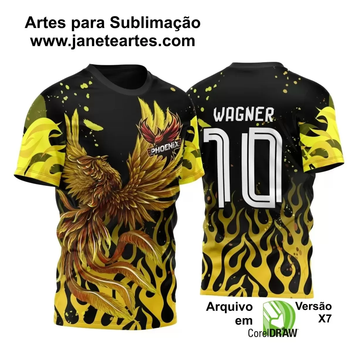 Template - Camisa de Interclasse - Jogos Internos - Fênix - 2024 - 2025