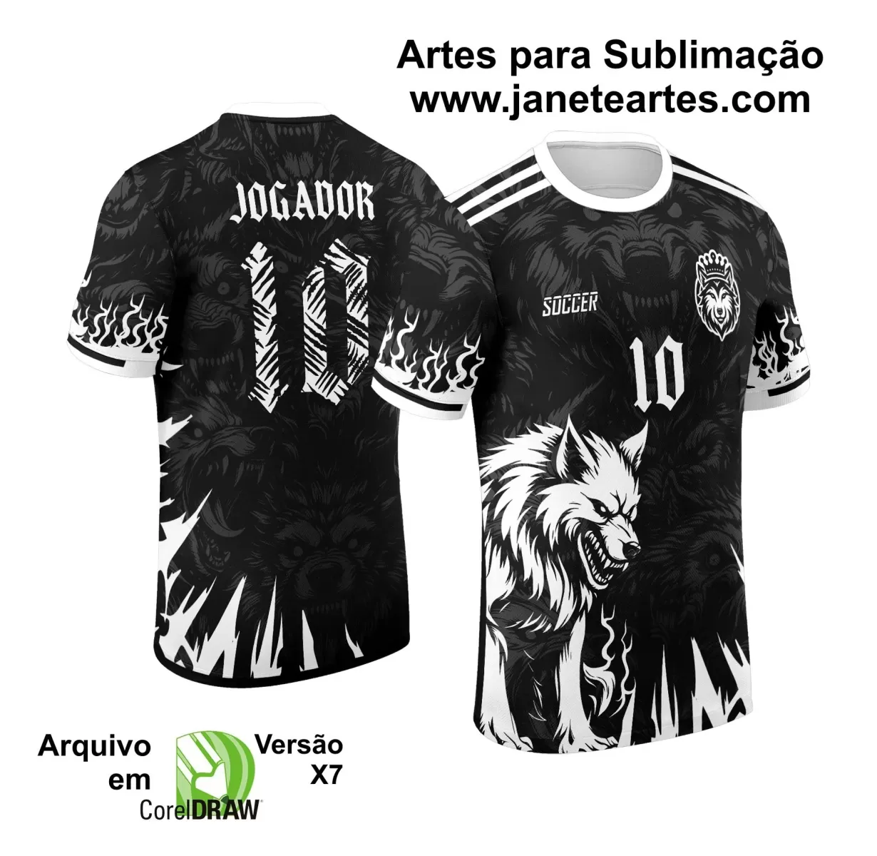 Template - Camisa de Interclasse - Jogos Internos - Lobo - 2024 - 2025