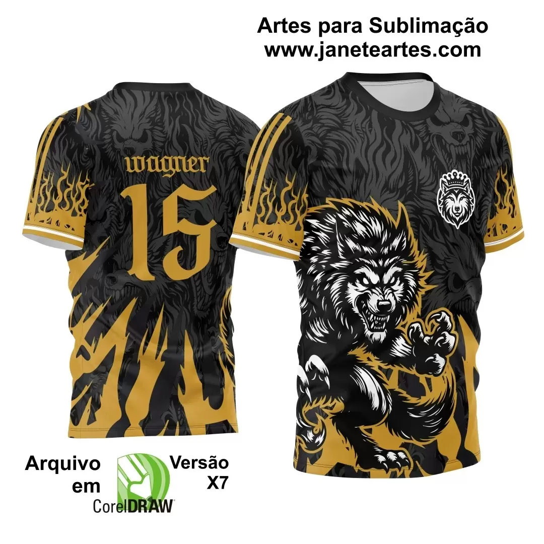 Template - Camisa de Interclasse - Jogos Internos - Lobo - 2024 - 2025