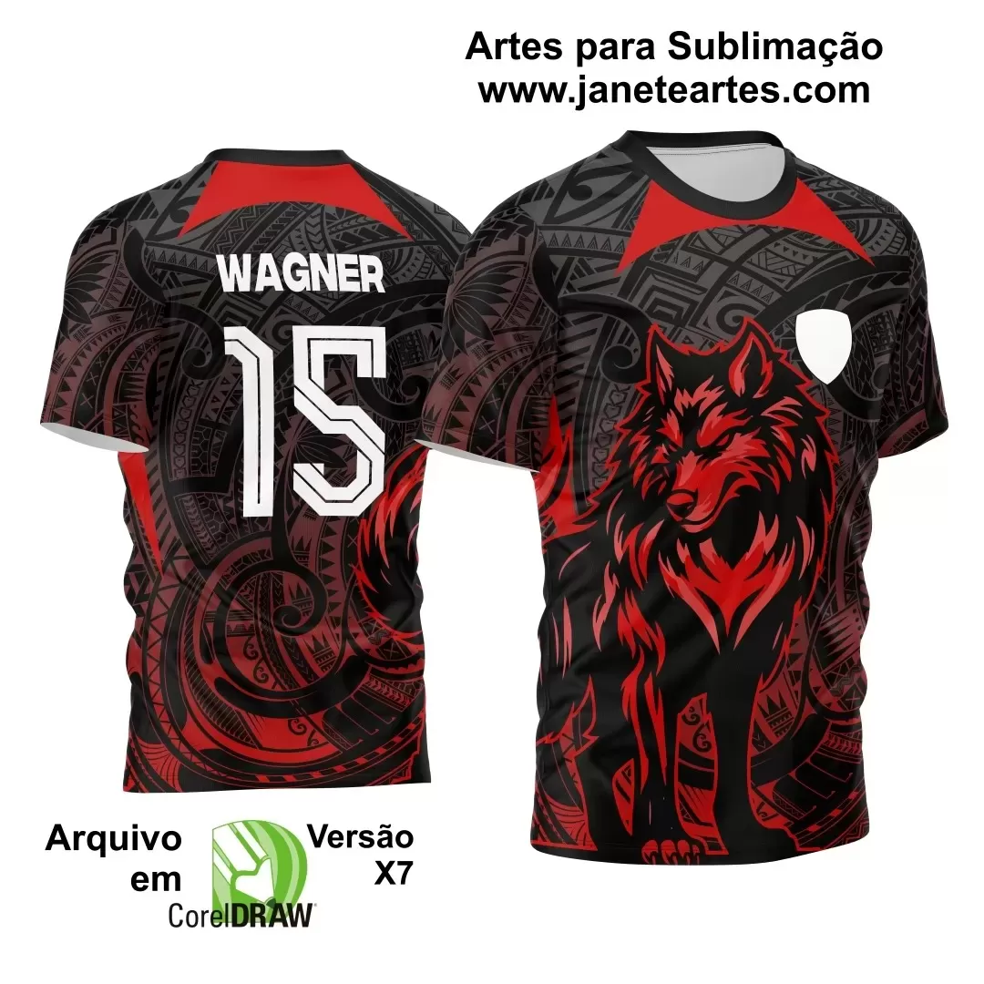 Template - Camisa de Interclasse - Jogos Internos - Lobo - 2024 - 2025