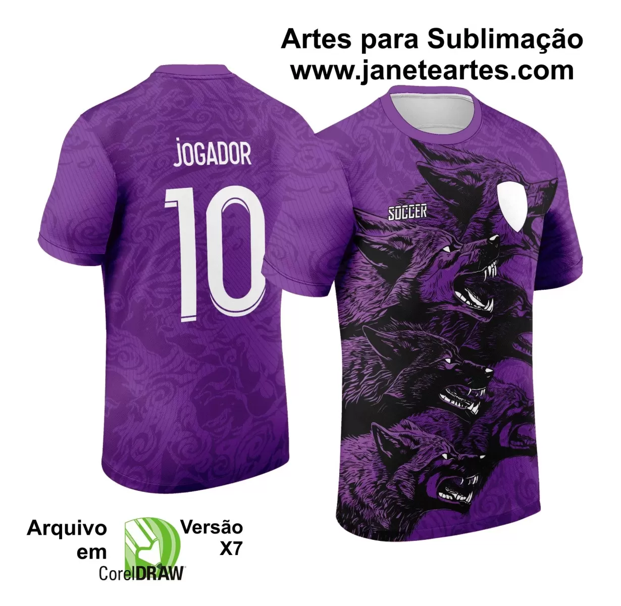 Template - Camisa de Interclasse - Jogos Internos - Lobo - 2024 - 2025