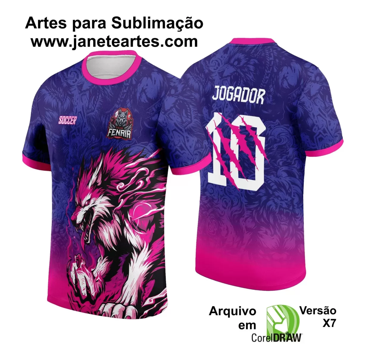 Template - Camisa de Interclasse - Jogos Internos - Lobo - 2024 - 2025