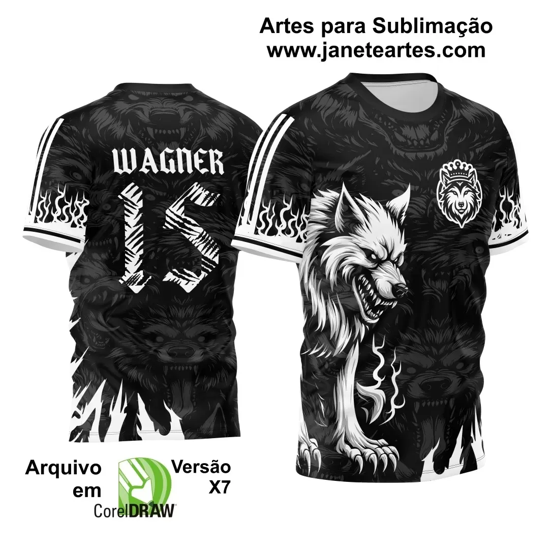 Template - Camisa de Interclasse - Jogos Internos - Lobo - 2024 - 2025