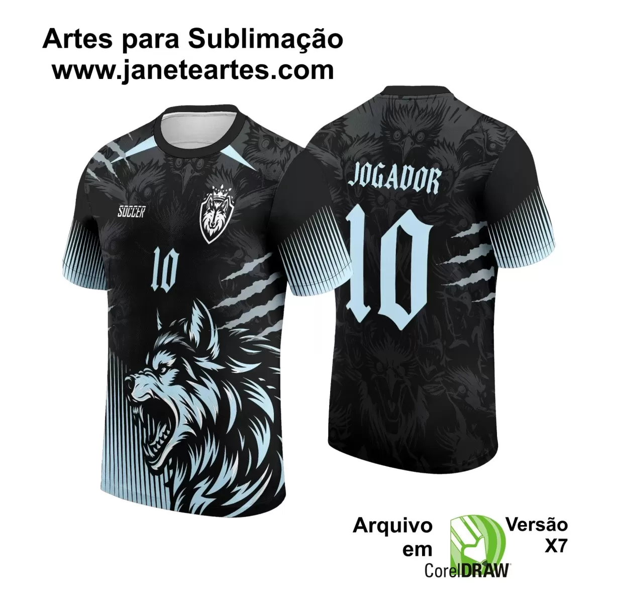 Template - Camisa de Interclasse - Jogos Internos - Lobo - 2024 - 2025