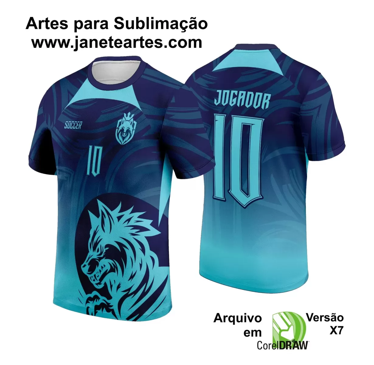 Template - Camisa de Interclasse - Jogos Internos - Lobo - 2024 - 2025