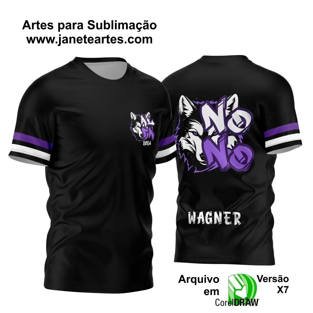 Template - Camisa de Interclasse - Jogos Internos - Lobo - Nono Ano - 2024 - 2025