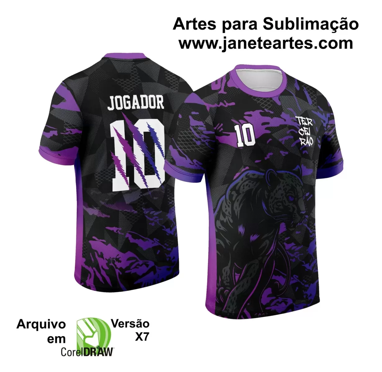 Template - Camisa de Interclasse - Jogos Internos - Pantera - 2024 - 2025