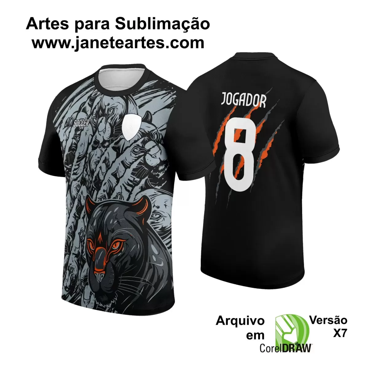 Template - Camisa de Interclasse - Jogos Internos - Pantera - 2024 - 2025