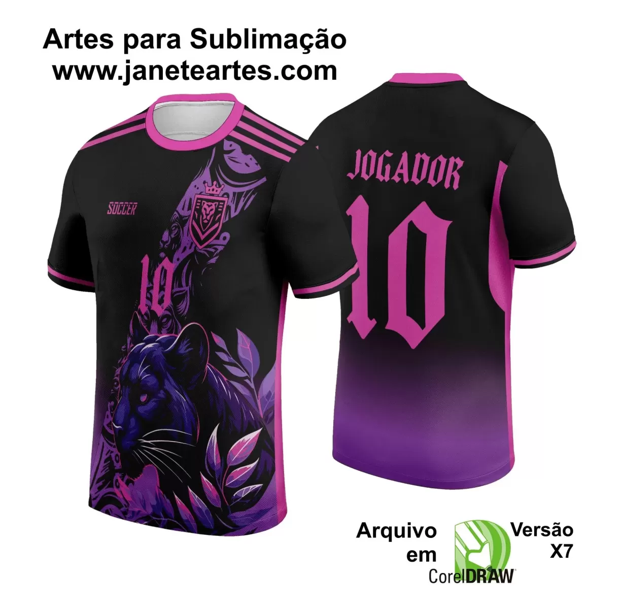 Template - Camisa de Interclasse - Jogos Internos - Pantera - 2024 - 2025