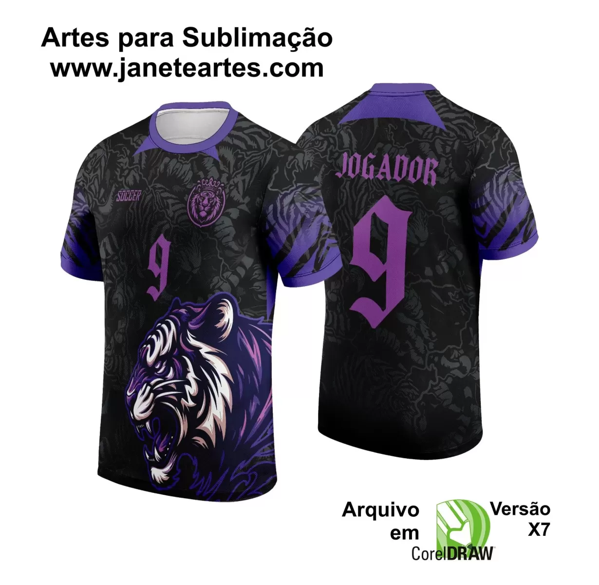 Template Camisa de Interclasse - Jogos Internos - Tigre - 2024 - 2025 