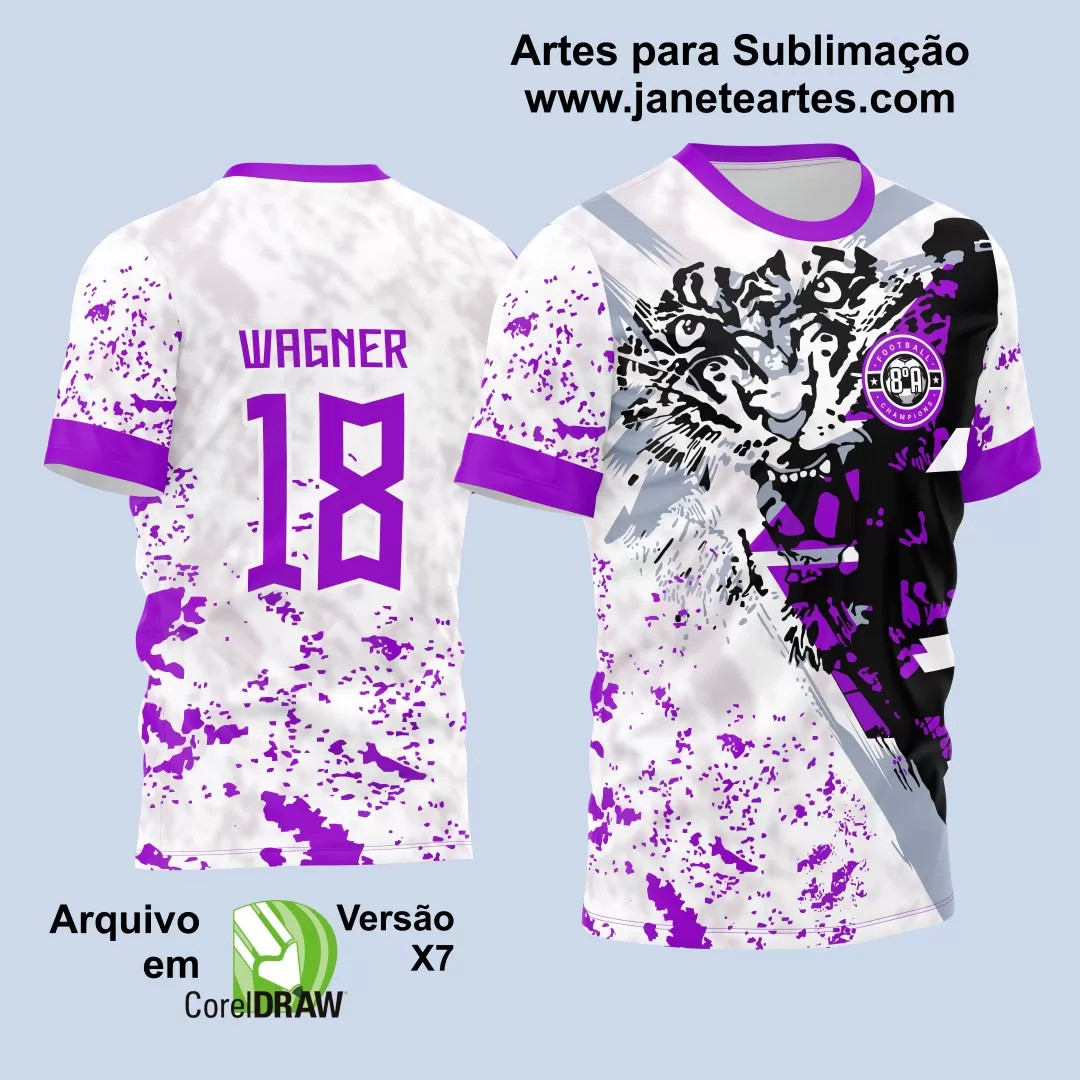 Template Camisa de Interclasse - Jogos Internos - Tigre - 2024 - 2025 