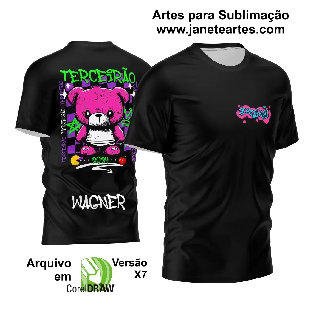 Template Camisa de Interclasse - Jogos Internos - Urso - 2024 - 2025