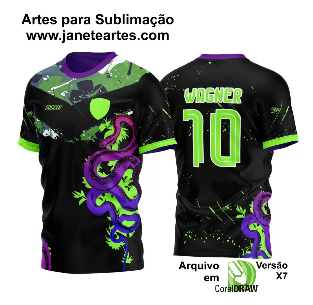 Template - Camisa de Interclasse Preta - Jogos Internos - Cobra - 2024 - 2025