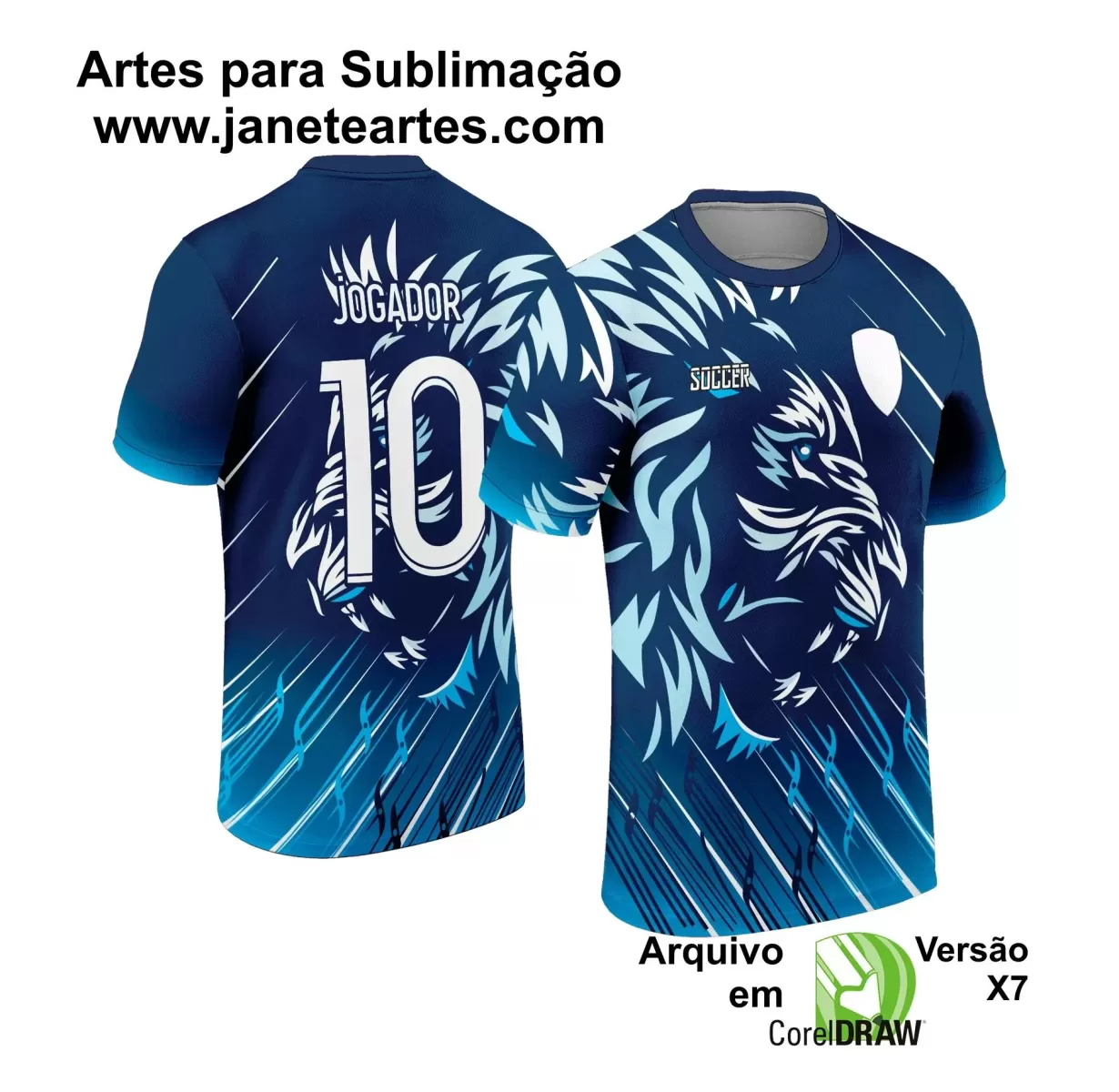 Template - Camisa de Interclasse - Uniforme Futebol - Leão - 2024 - 2025