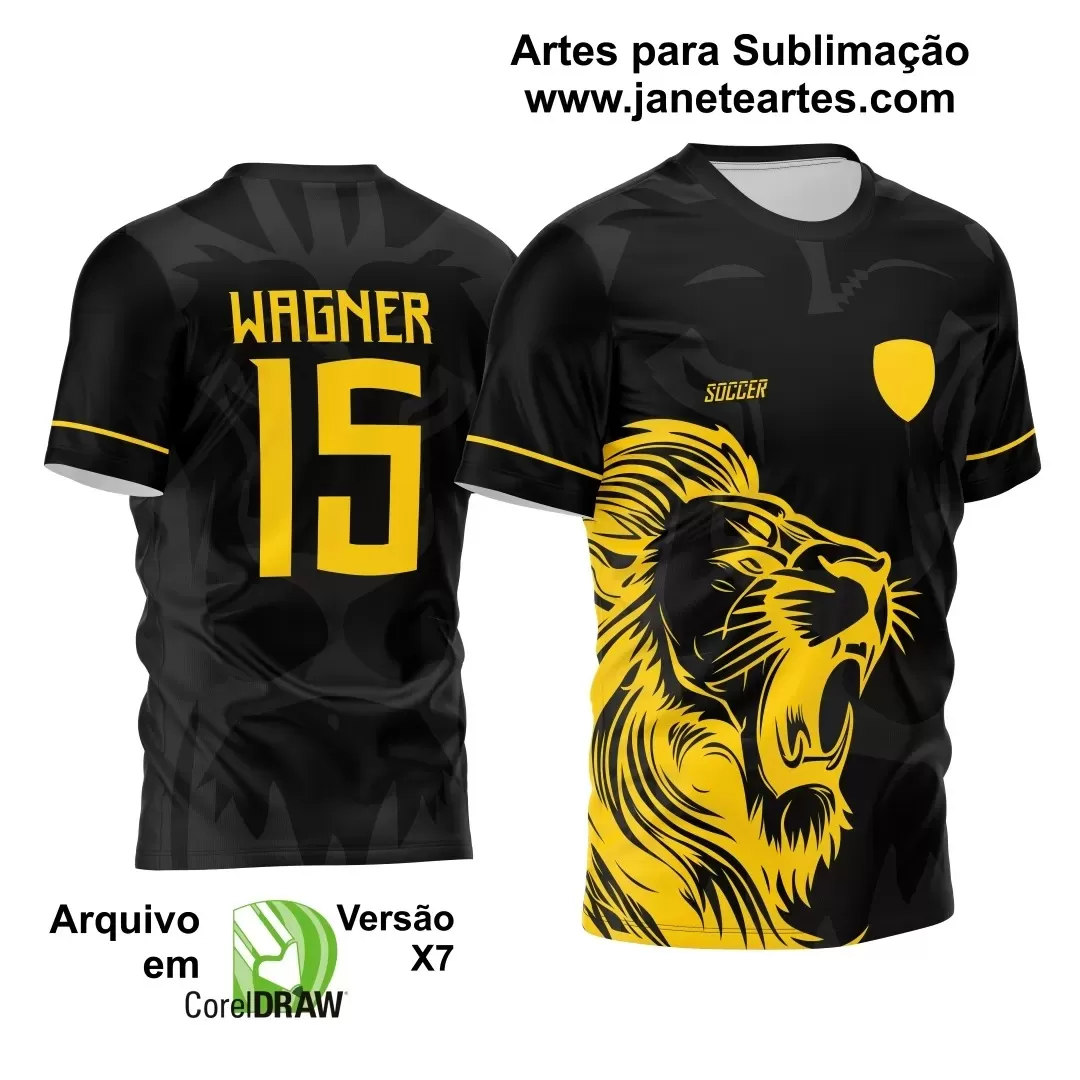 Template - Camisa de Interclasse - Uniforme Futebol - Leão - 2024 - 2025