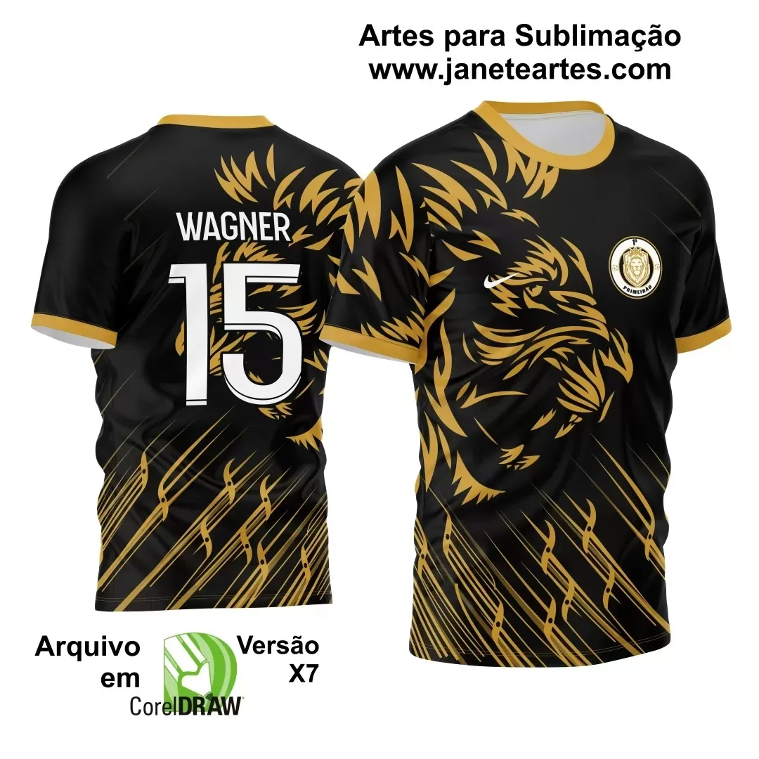 Template - Camisa de Interclasse - Uniforme Futebol - Leão - 2024 - 2025