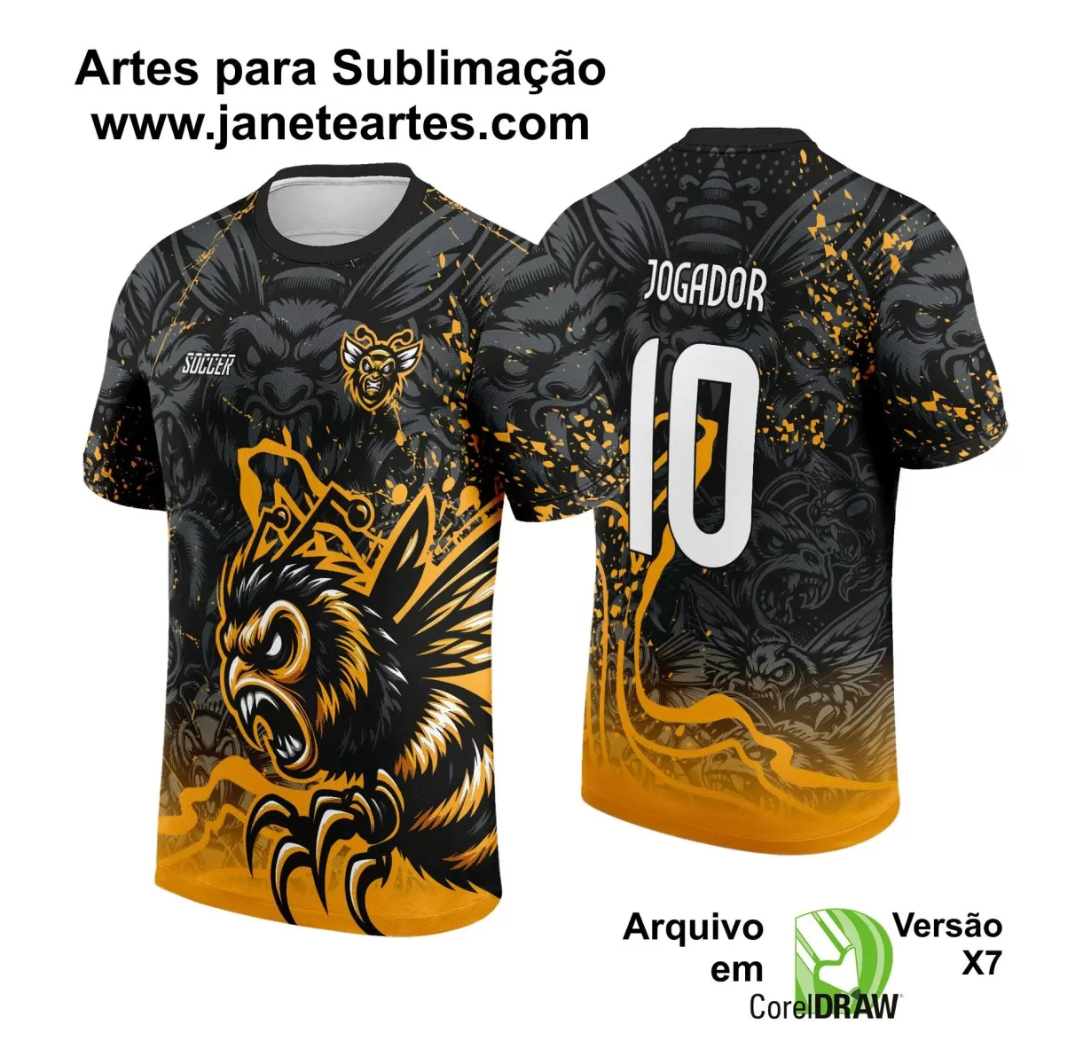 Template Camiseta de Interclasse - Jogos Internos - Abelha - 2024 - 2025