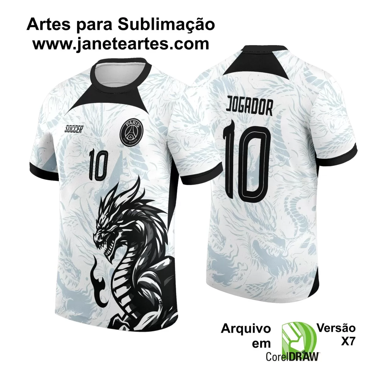 Template Camiseta de Interclasse - Jogos Internos - Dragão - 2024 - 2025