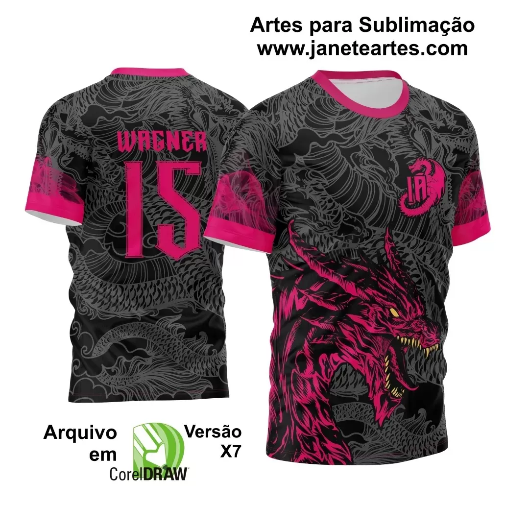 Template Camiseta de Interclasse - Jogos Internos - Dragão - 2024 - 2025