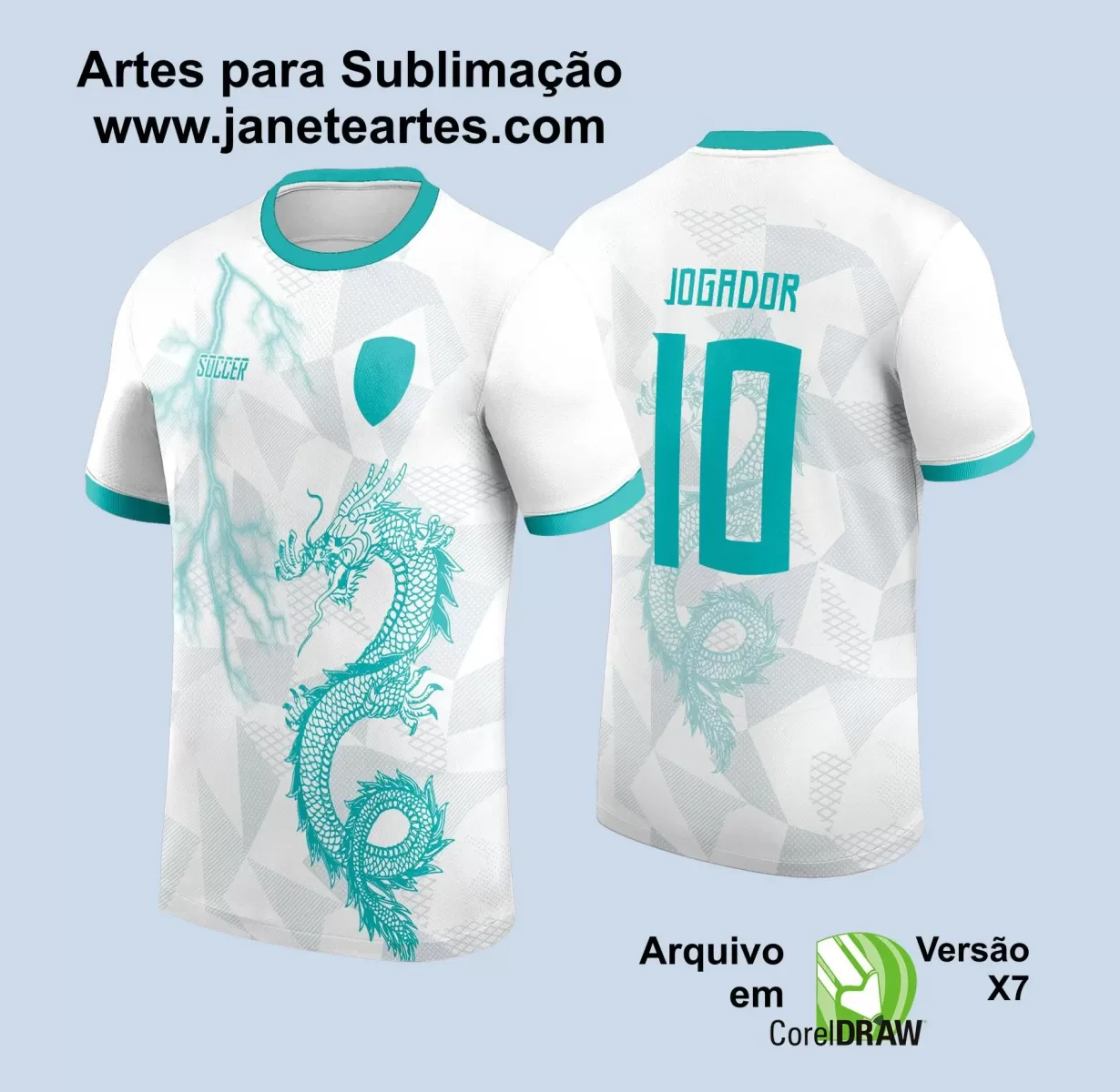 Template Camiseta de Interclasse - Jogos Internos - Dragão - 2024 - 2025