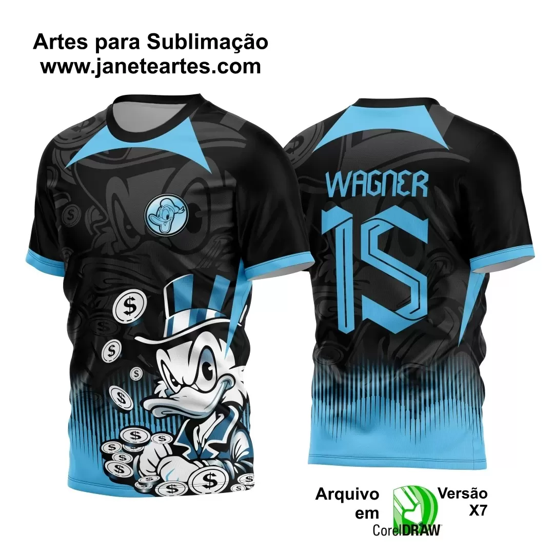 Template Camiseta de Interclasse - Jogos Internos - Tio Patinhas - 2024 - 2025