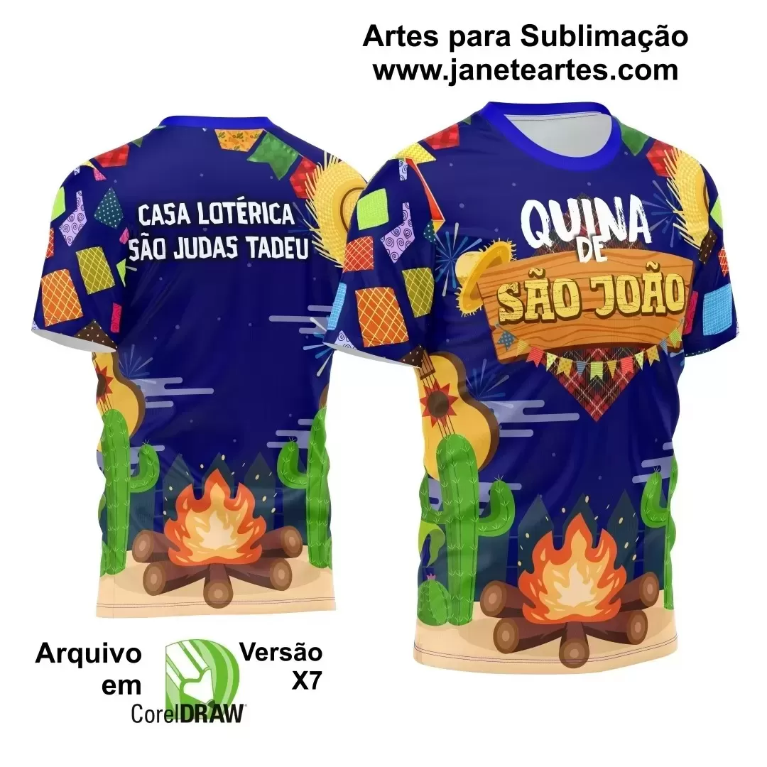 Template Estampa Camisa - Arraiá 2024 - São João 2024 - Festa Junina