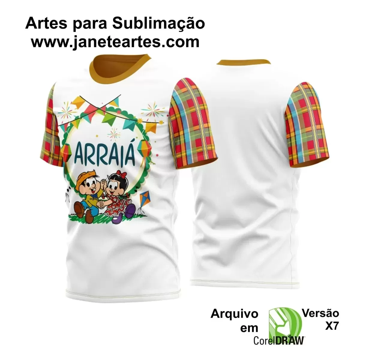 Template Estampa Camisa - Arraiá 2024 - São João 2024 - Festa Junina