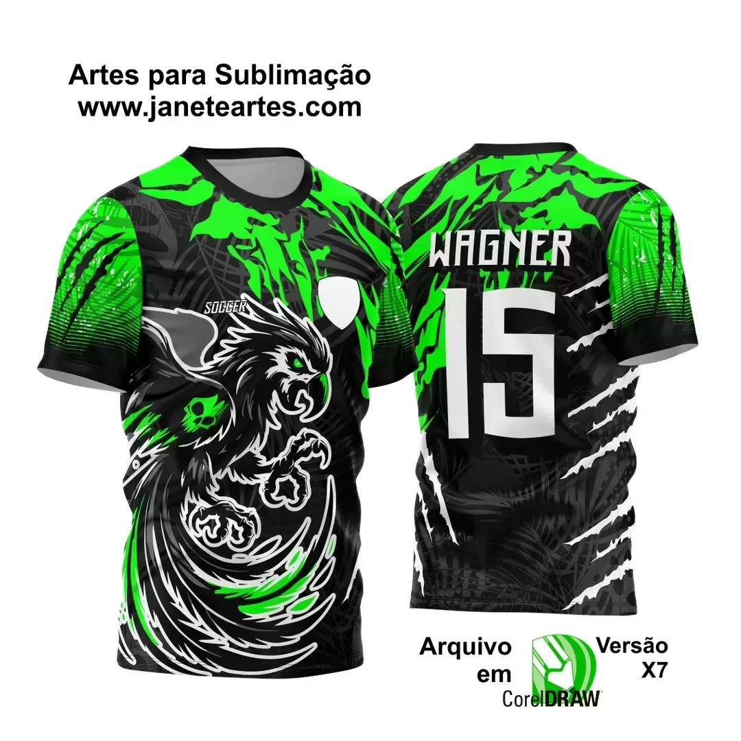 Template para Camisa de Interclasse - Jogos Internos - Arara Caveira - Janete Artes - 2024 - 2025