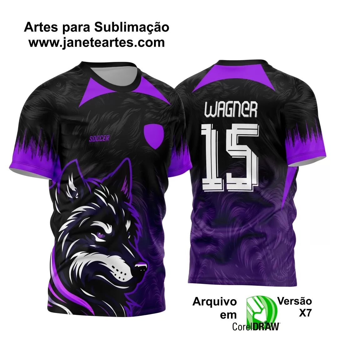 Template para Camisa de Interclasse - Jogos Internos - Lobo - 2024 - 2025