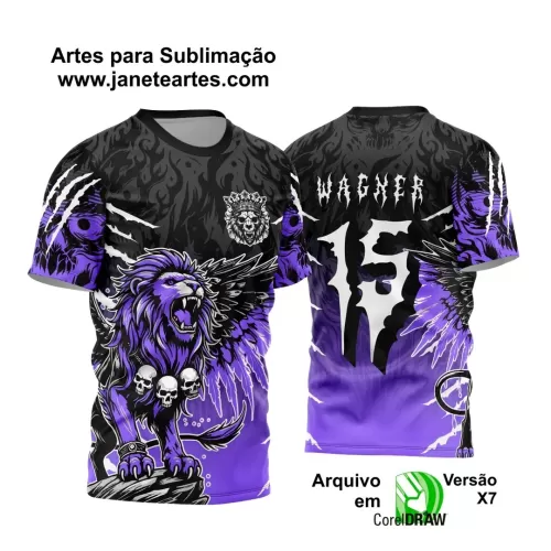  Template Camiseta de Interclasse - Jogos Internos -  Leão  - 2024 - 2025