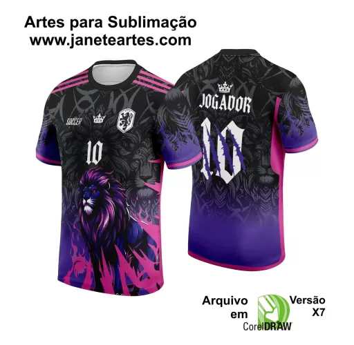  Template Camiseta de Interclasse - Jogos Internos -  Leão  - 2024 - 2025