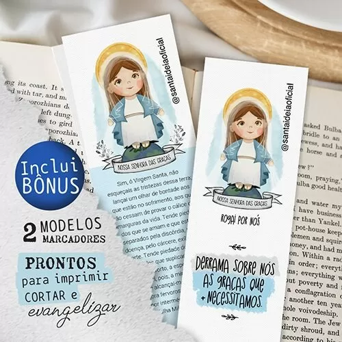 Aquarela Digital – Nossa Senhora Das Graças – Santa Ideia