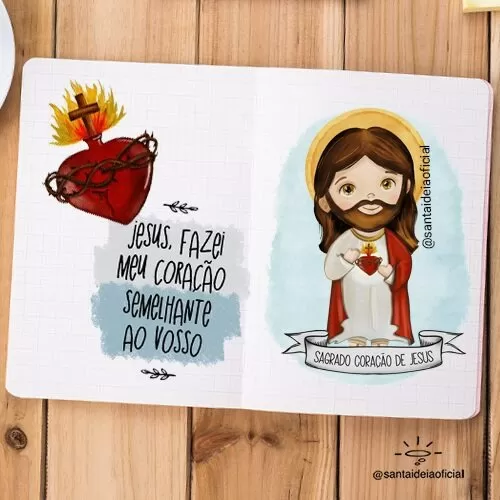 Aquarela Digital – Sagrado Coração De Jesus – Santa Ideia