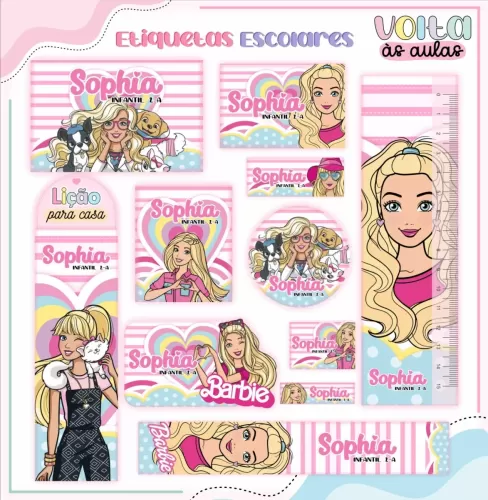 Arquivo Digital – Meninas | Barbie – Volta às Aulas 2024 – Lina Criativa