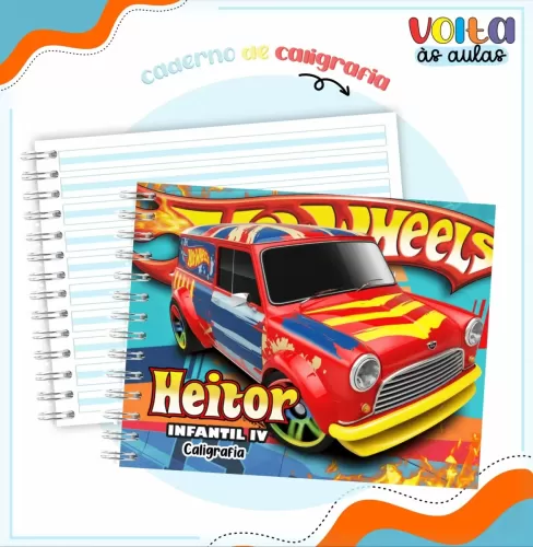 Arquivo Digital – Meninos | Hot Wheels – Volta às Aulas 2024 – Lina Criativa