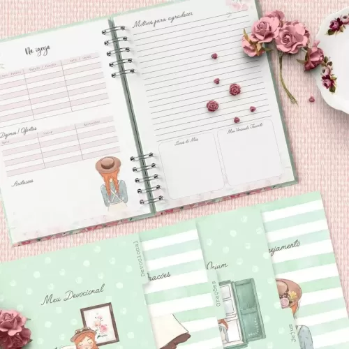 Arquivo Planner Devocional Anne – Versão Católica e Evangélica – Bicho de Papel