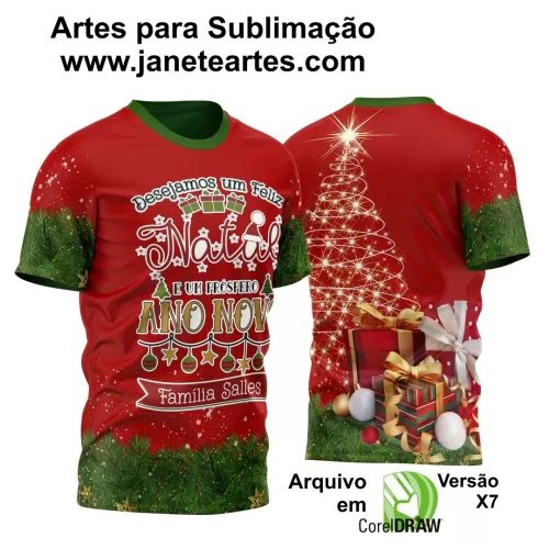 Arte Estampa Camisa - Natal  - 2024 - 2025