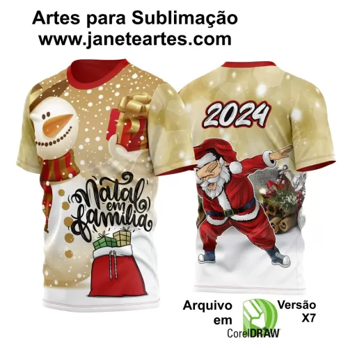 Arte Estampa Camisa - Natal  - 2024 - 2025