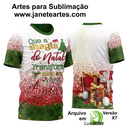 Arte Estampa Camisa - Natal  - 2024 - 2025