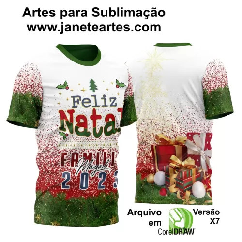 Arte Estampa Camisa - Natal  - 2024 - 2025